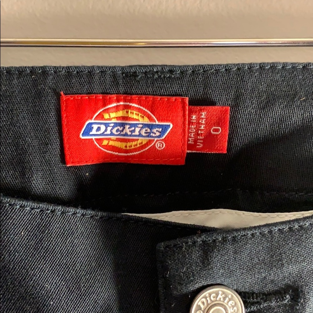 Dickies Girl Size 0 Skinny Navy Blue Pants .